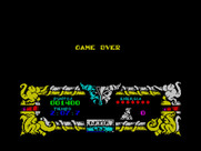 After the War for ZX Spectrum - Game over.