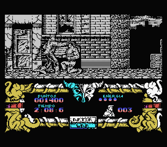 After the War MSX Screenshot: This guy ducked my punch...