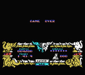 After the War for MSX - Game over.