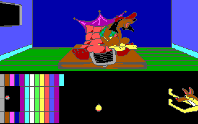 All Dogs Go to Heaven IBM PC/Compatibles Screenshot: Capture the flea in this Breakout inspired game...