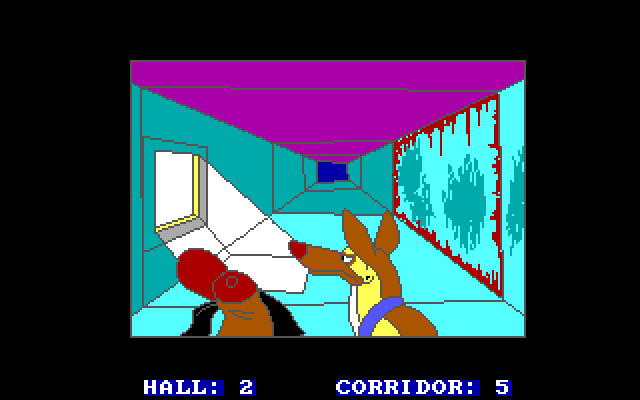 All Dogs Go to Heaven IBM PC/Compatibles Screenshot: Hmm, is that an exit?