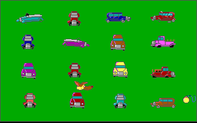All Dogs Go to Heaven IBM PC/Compatibles Screenshot: In the junkyard...