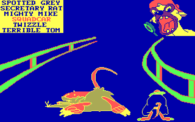 All Dogs Go to Heaven IBM PC/Compatibles Screenshot: Don't trip on the manhole covers...