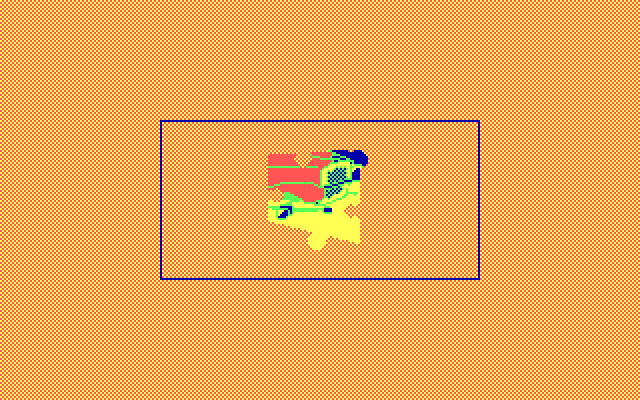 All Dogs Go to Heaven IBM PC/Compatibles Screenshot: The first puzzle piece...where should it go?