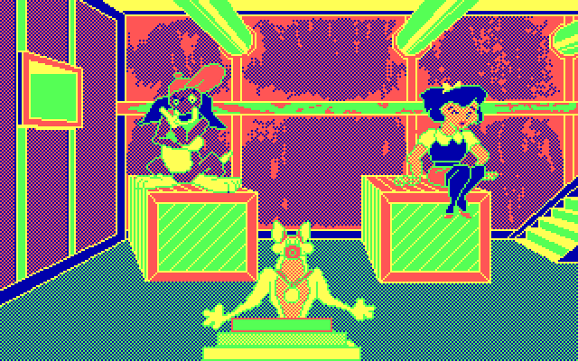 All Dogs Go to Heaven IBM PC/Compatibles Screenshot: How can I get out of here?