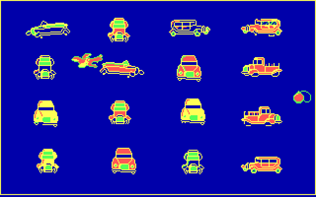 All Dogs Go to Heaven IBM PC/Compatibles Screenshot: In the junkyard...