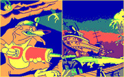 All Dogs Go to Heaven for IBM PC/Compatibles - The first slide in the game...