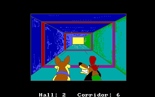All Dogs Go to Heaven Amiga Screenshot: Almost there! Or not?