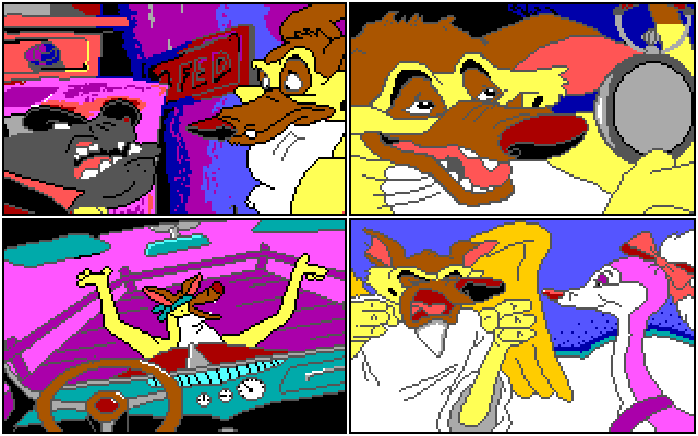 All Dogs Go to Heaven Amiga Screenshot: Ready to begin the next mini-game?