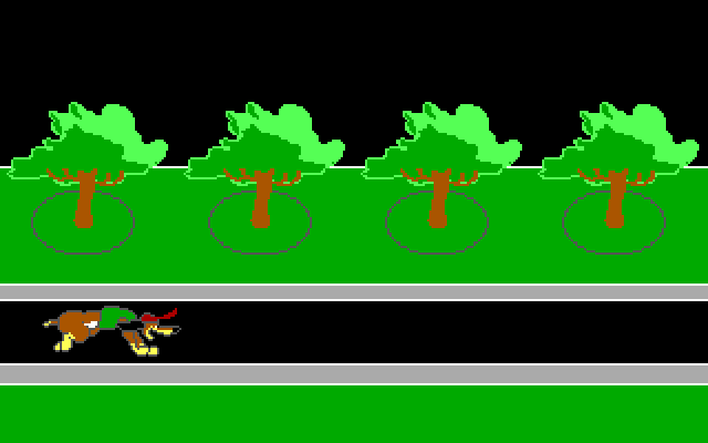 All Dogs Go to Heaven Amiga Screenshot: Running to the next screen...
