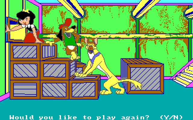 All Dogs Go to Heaven Amiga Screenshot: Success!