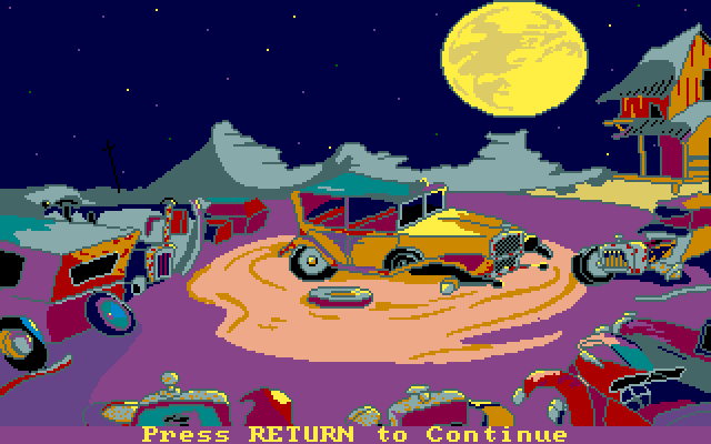 All Dogs Go to Heaven Amiga Screenshot: A puzzle; here's the picture you need to assemble...