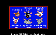 All Dogs Go to Heaven for Amiga - Here's some of the characters...
