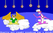 All Dogs Go to Heaven for Amiga - Don't get caught reaching for watches!