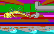 All Dogs Go to Heaven for Amiga - I hit my opponent!