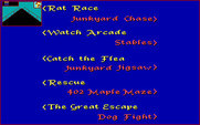 All Dogs Go to Heaven for Amiga - You can also choose to play the mini-games individually...