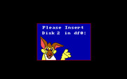 All Dogs Go to Heaven for Amiga - The loading or insert new disk screen...