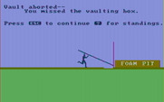 Olympic Decathlon for IBM PC/Compatibles - This time I missed the vaulting box.