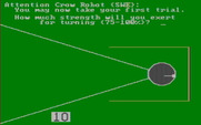 Olympic Decathlon for IBM PC/Compatibles - Time for the discus throw; how much strength do you want to use?