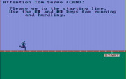 Olympic Decathlon for IBM PC/Compatibles - Getting ready for the hurdles.