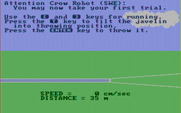 Olympic Decathlon for IBM PC/Compatibles - Javelin throw is next.