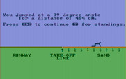 Olympic Decathlon for IBM PC/Compatibles - Jump results.