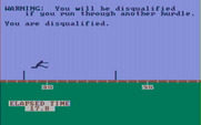 Olympic Decathlon for IBM PC/Compatibles - I'm disqualified for accidentally running through the hurdles.