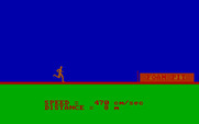 Olympic Decathlon for IBM PC/Compatibles - Running and preparing to jump...