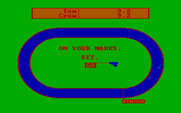 Olympic Decathlon for IBM PC/Compatibles - Running around the track again, 400 meters this time.