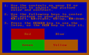 Olympic Decathlon for IBM PC/Compatibles - Color adjustment screen.