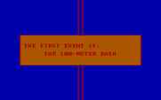 Olympic Decathlon for IBM PC/Compatibles - On to the first event!