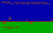 Olympic Decathlon for IBM PC/Compatibles - Don't run through hurdles by accident!