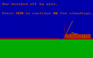 Olympic Decathlon for IBM PC/Compatibles - I knocked the bar off this time.