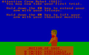 Olympic Decathlon for IBM PC/Compatibles - Instructions for the shot put.