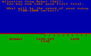 Olympic Decathlon for IBM PC/Compatibles - What will your runup speed be?