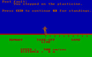 Olympic Decathlon for IBM PC/Compatibles - Oops, a foot fault!