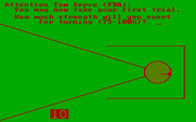 Olympic Decathlon for IBM PC/Compatibles - Time for the discus throw.