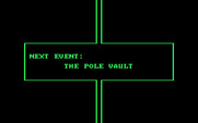 Olympic Decathlon for IBM PC/Compatibles - Pole vault is next.