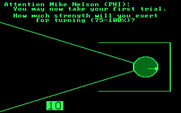 Olympic Decathlon for IBM PC/Compatibles - Time for the discus throw.