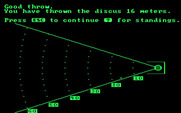 Olympic Decathlon for IBM PC/Compatibles - A good throw!