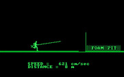 Olympic Decathlon for IBM PC/Compatibles - Running and ready to jump.