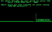 Olympic Decathlon for IBM PC/Compatibles - Set a few pole vault options.