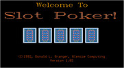 Slot Poker for IBM PC/Compatibles - Title screen.