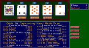 Slot Poker for IBM PC/Compatibles - Here's your odds of improving a hand.