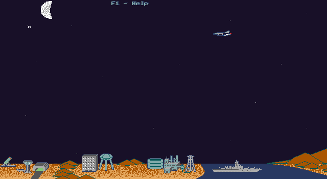 Sandstorm IBM PC/Compatibles Screenshot: New game start.
