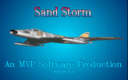 Sandstorm for IBM PC/Compatibles - Title screen.