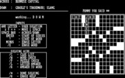 Computer Crosswords for IBM PC/Compatibles - Viewing the help screen.