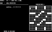 Computer Crosswords for IBM PC/Compatibles - First word filled in, lots more to go...