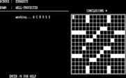 Computer Crosswords for IBM PC/Compatibles - Starting an empty puzzle.