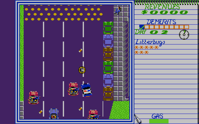 APB Atari ST Screenshot: Game start.